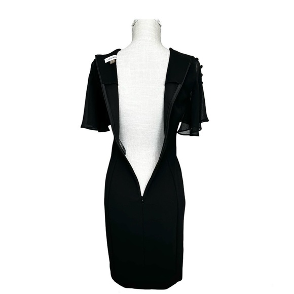 Calvin Klein Crepe Chiffon sheath Women Size 6P - Picture 7 of 11